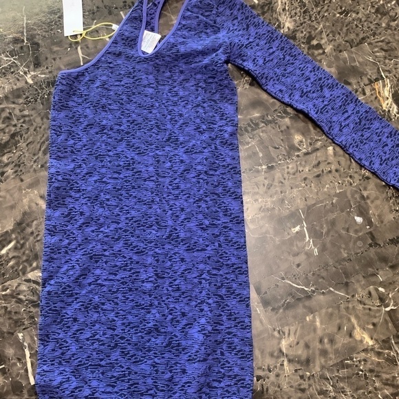 BCBGENERATION Periblue Blue One Shoulder Long Sleeve Bodycon (New) size S/XS - Picture 11 of 12
